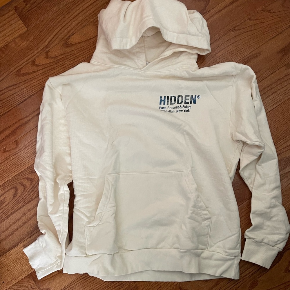 Hidden white/off white hoodie size medium men’s